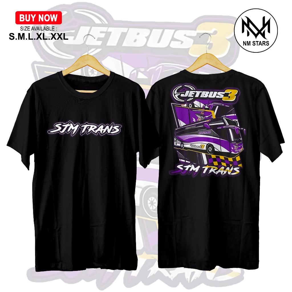 Kaos Bus Sjm Trans JetBus3 - Kaos Bismania - Kaos Bus Spesial Edition - Kaos Busmania - Kaos Distro 