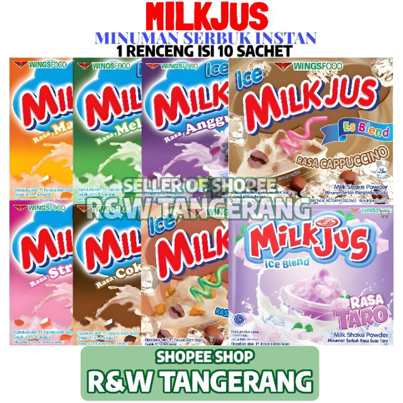 

Minuman Milkjus Serbuk 1 Renceng Isi 10 Sachet