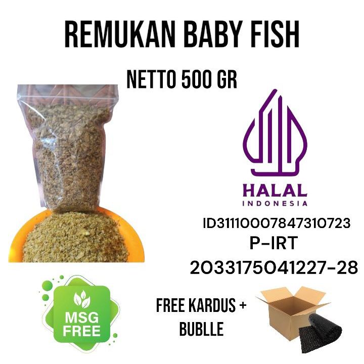 

Remukan Baby Fish / Ayakan 500gr