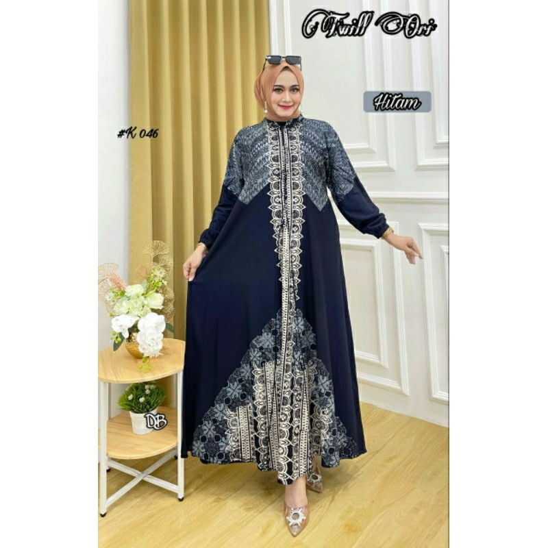 Gamis twill original klok A cap malaman