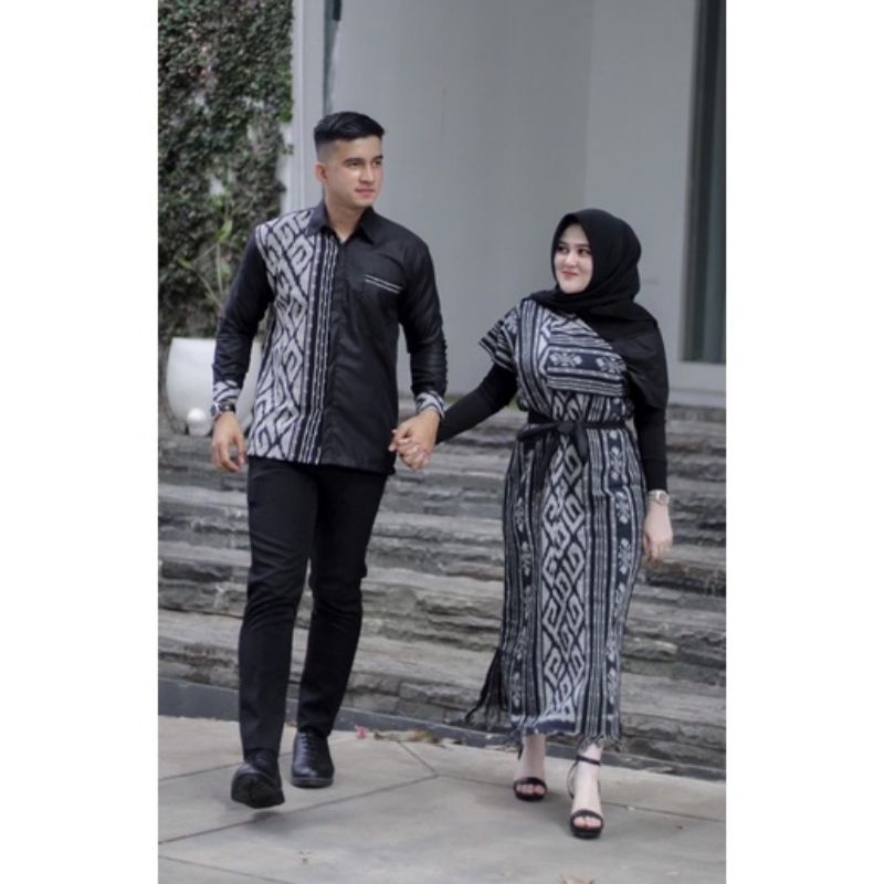 COUPLE TENUN TORAJA HITAM AURORA TENUN JEPARA TORAJA TENUN