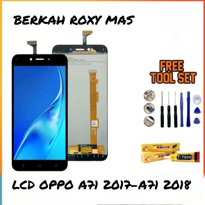 LCD Oppo A71 2017 - 2017 2018 Free Tools Lem Fullset Touchscreen Original