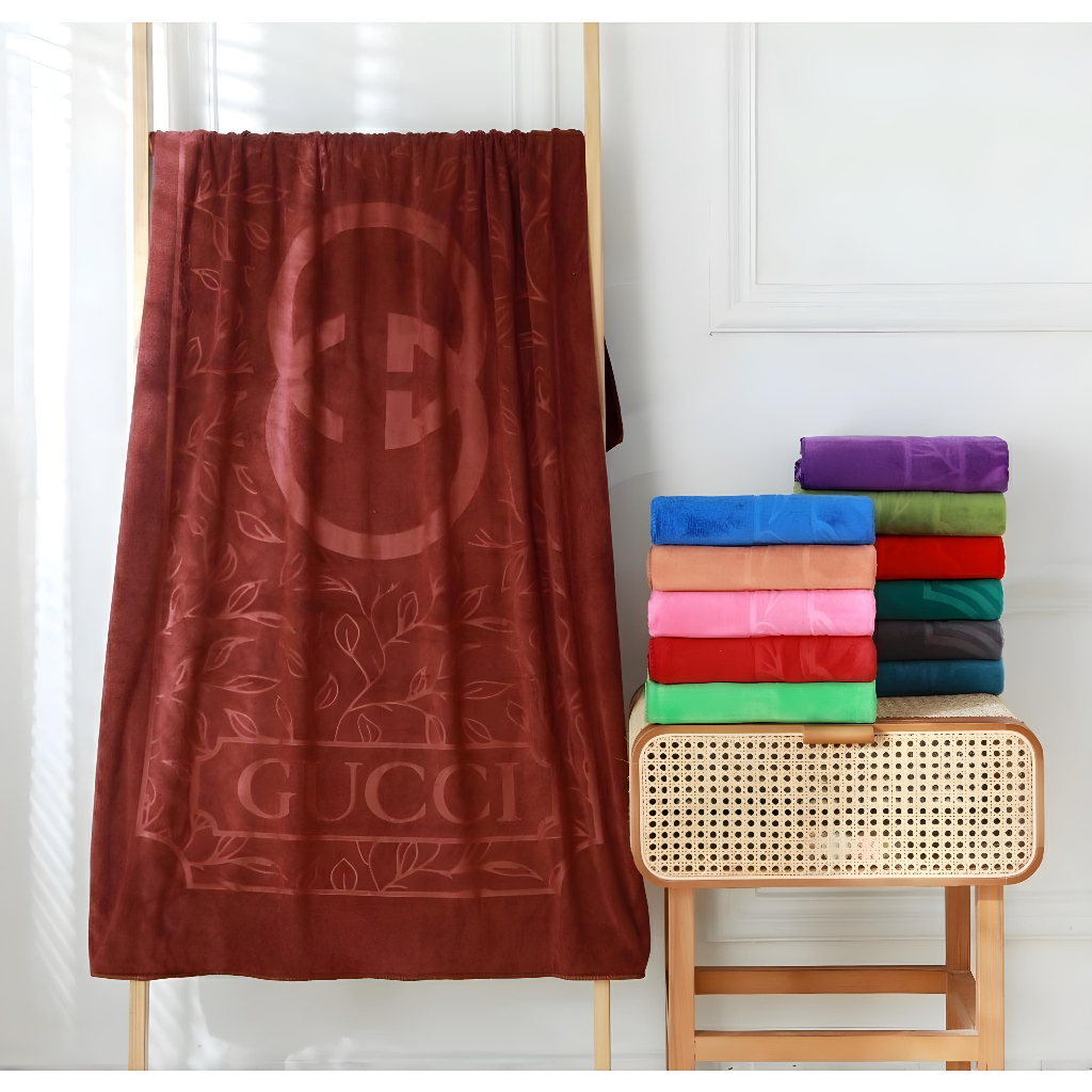 Fadillah Fashion Handuk Mandi GUCI Polos 75x150 | Handuk Mandi Jumbo Microfiber  | Handuk Mandi Dewa