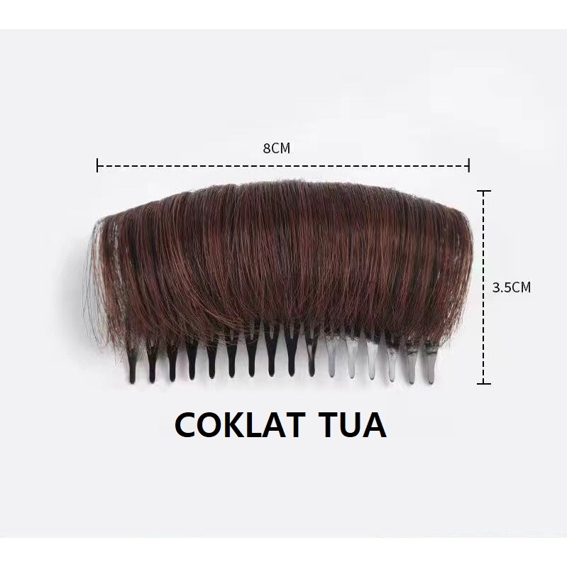 KLT Penambah Volume Rambut Peninggi Poni Bump Sirkam Rambut Palsu