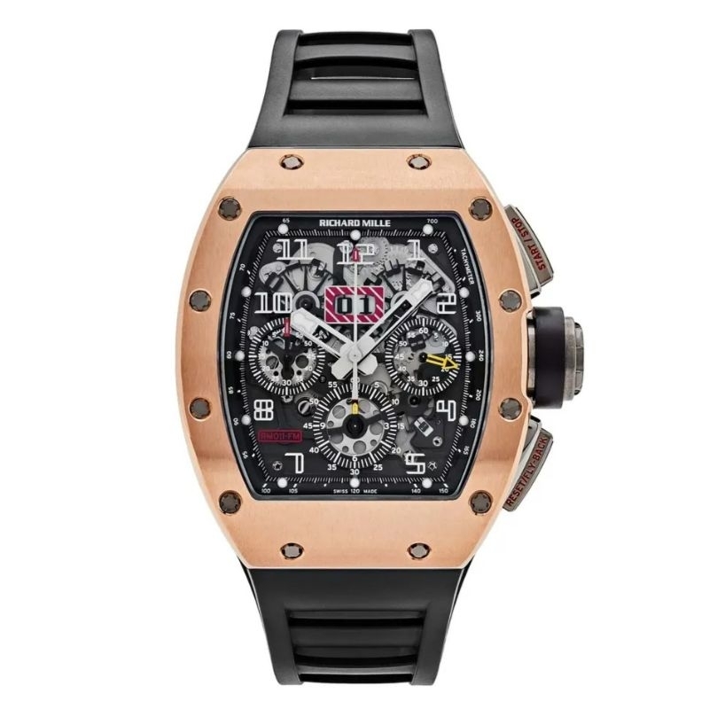 Jam tangan Automatic RM Moeldoko Felipe Massa Rubber strap Stainless steel