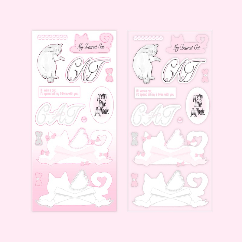 

ablushingmess ୨୧ cat journal deco sticker