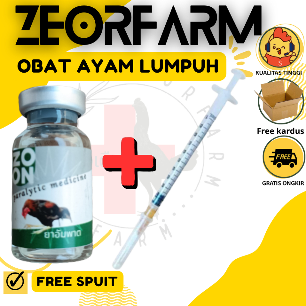 obat ayam lumpuh inject ampuh free spuit