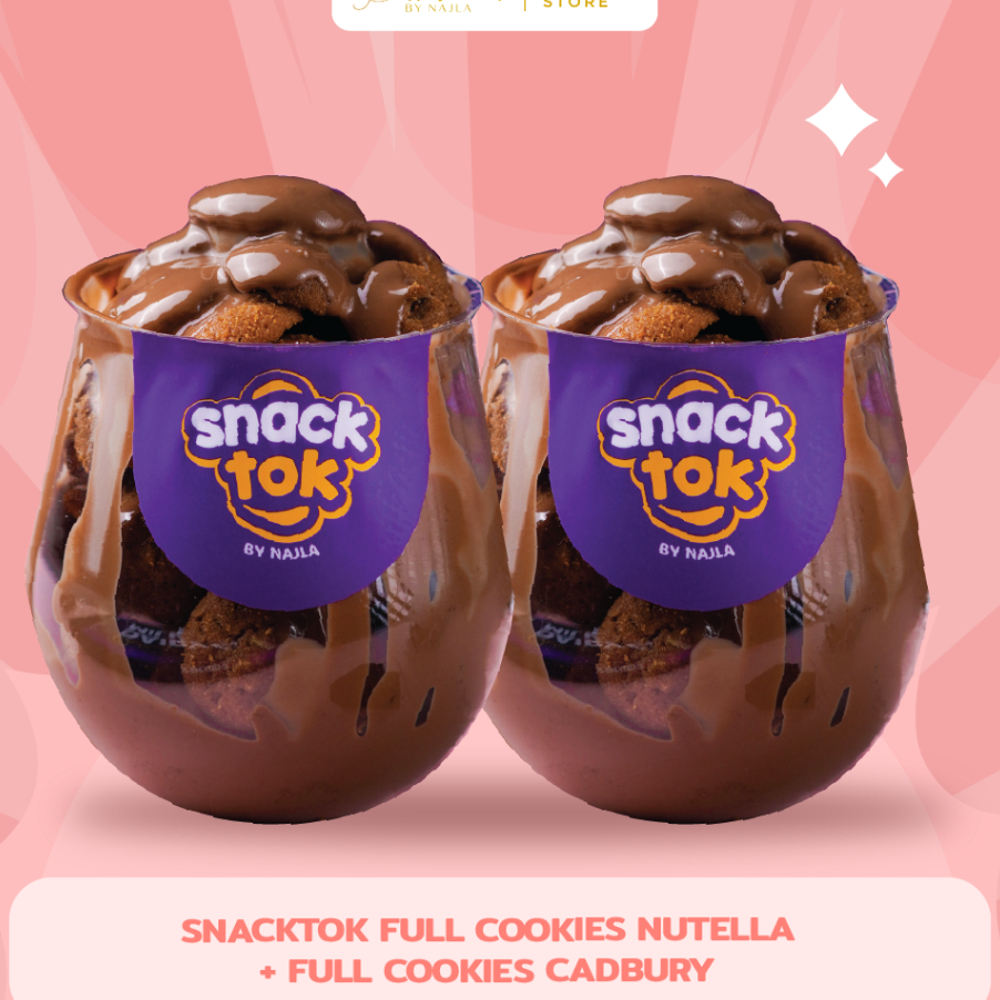 

TDRG0324 Terbaru 3.3 Bittersweet by Najla - Bundle Snacktok Full Cookies ( Cadbury + Nutela )