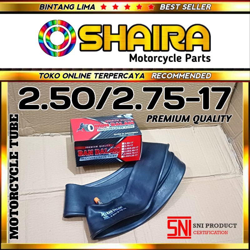BAN DALAM MOTOR MERK PITBULL 2.50/2.75-17 SNI PRODUCT - PREMIUM QUALITY