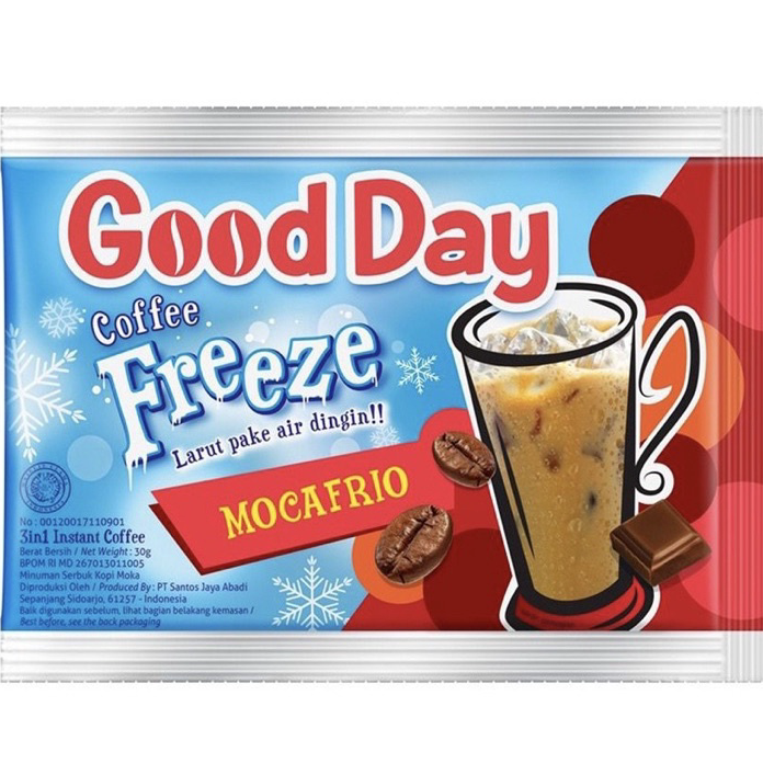 

QYPT0933 Ready Stok kopi good day freeze mocafrio ( 10 sachet / renceng )