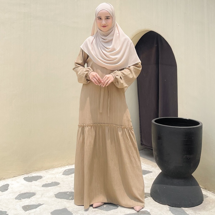 Khayra Dress Gamis Polos Premium Wanita By Khayra