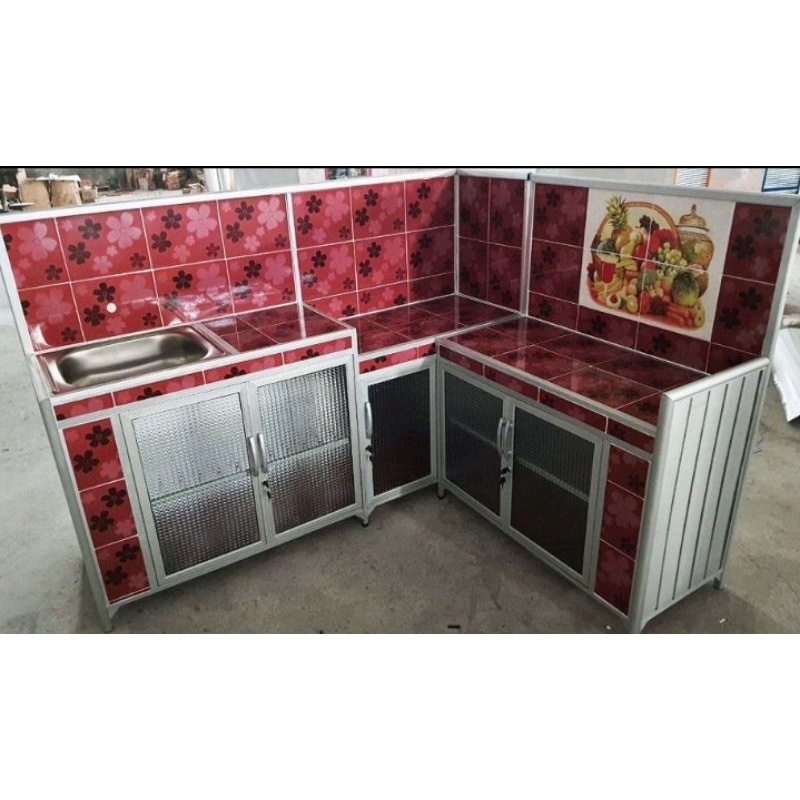 rak kompor rak dapur kitchen set bawah rak kompor dan wastafe model L