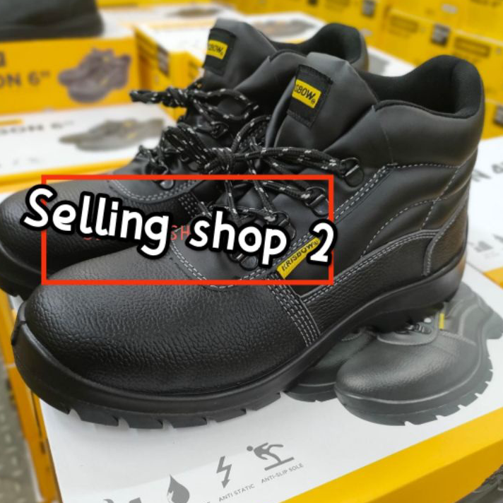 ⁝ Sepatu Safety Krisbow ARGON  6" inch  || Safety Shoes Krisbow ARGON 6" inch Original Krisbow ≡
