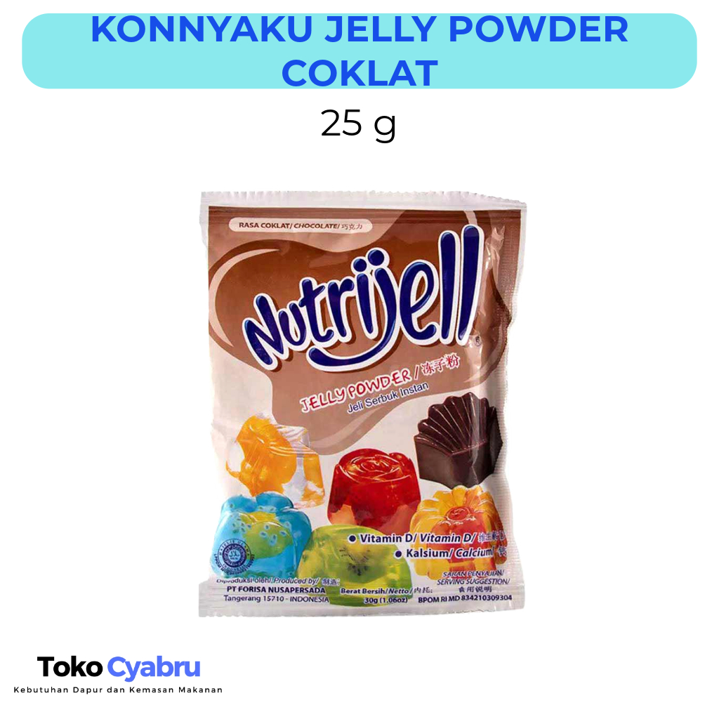 

Konnyaku Jelly Powder Chocolate Nutrijell 25 g