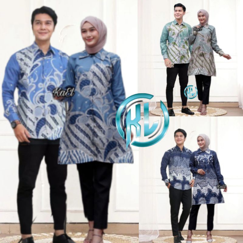Couple Tunik batik Atasan wanita kekinian Couple M L XL XXL