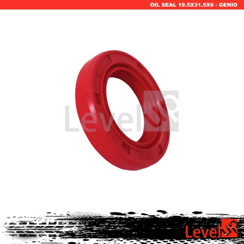 Level Up Oil Seal 19.5X31.5X6 seal kruk as Genio Beat street Scoopy Esp Seal merah Viton