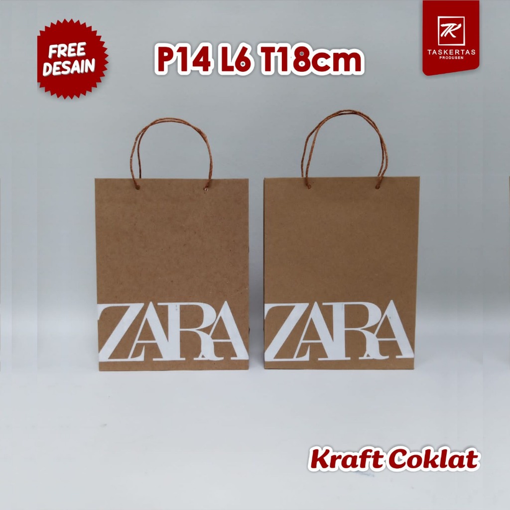 

Paperbag Souvenir Paperbag Tas Skincare Custom tas kertas kraft . Free Desain