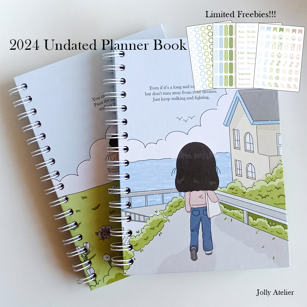 

Undated Planner Book One Year | Agenda Planner | Journal Book [jollyatelier]