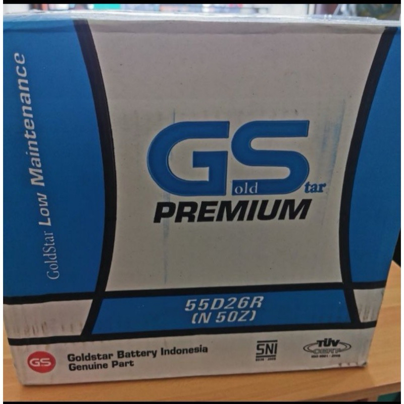 Aki Mobil GS Premium N50Z (60Ah) Accu