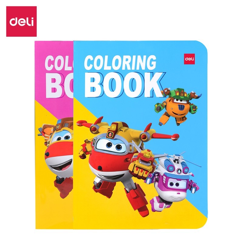 

Buku Mewarnai Deli Super Wings Coloring Book A4