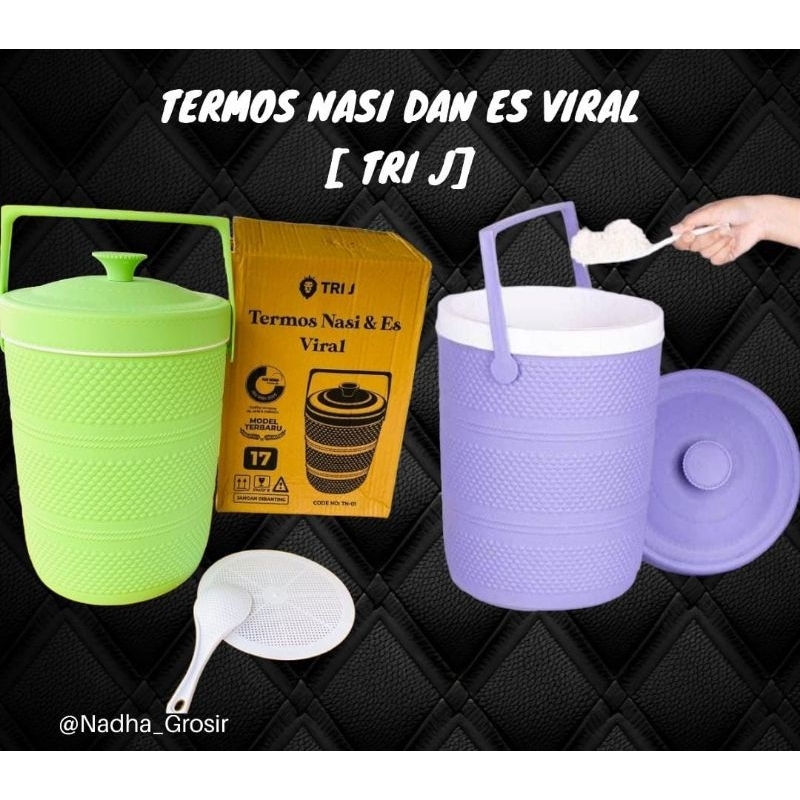 TERMOS NASI & ES VIRAL // RICE BUCKET TRI J // NADHA GROSIR AA SKINCARE