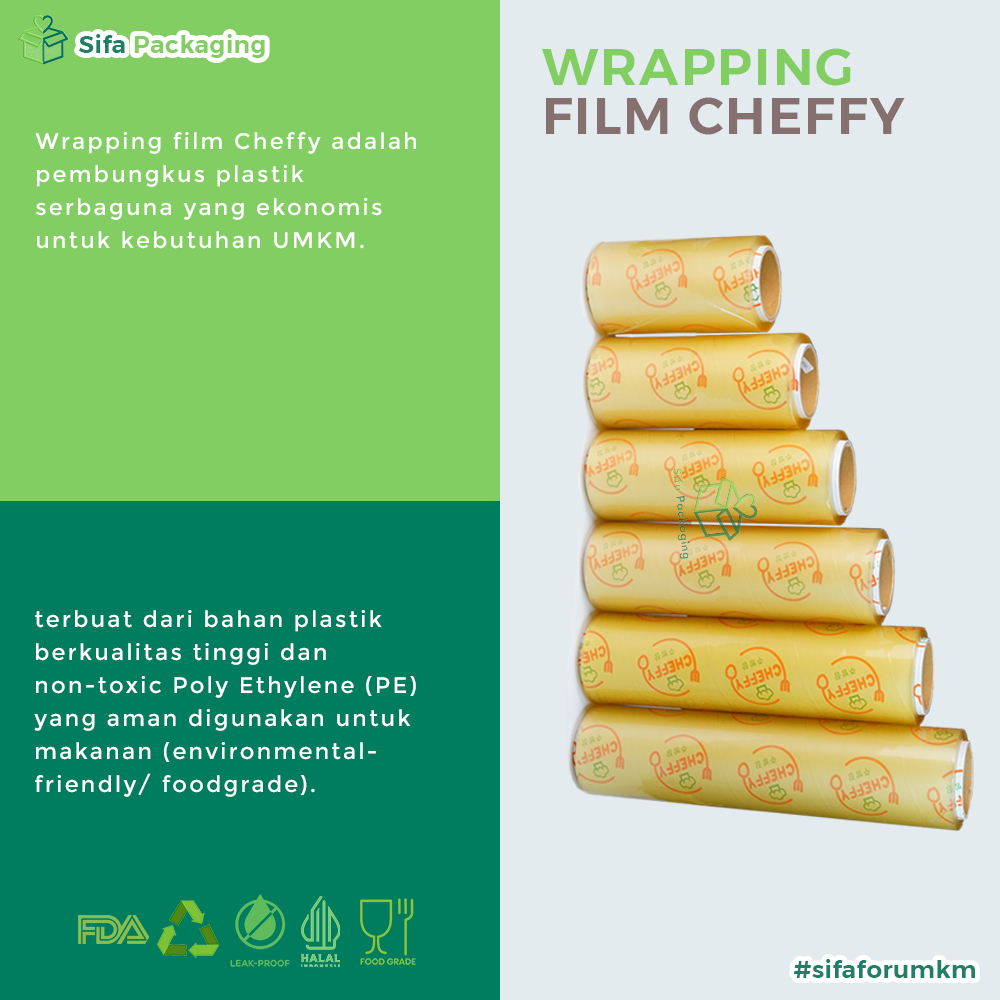Wrapping FIlm Cheffy Bestfresh Plastik pembungkus makanan Plastik wrapping roll makanan Food