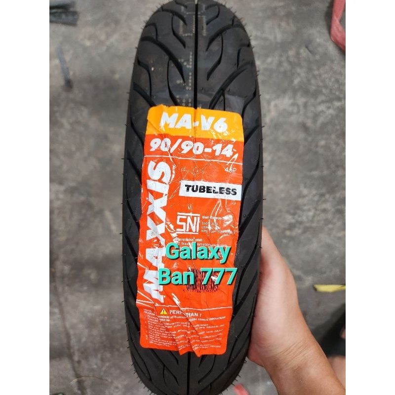 Ban Motor Maxxis 90/90-14 MA V6 Tubeless Ban Belakang Motor Matic Beat Vario Mio