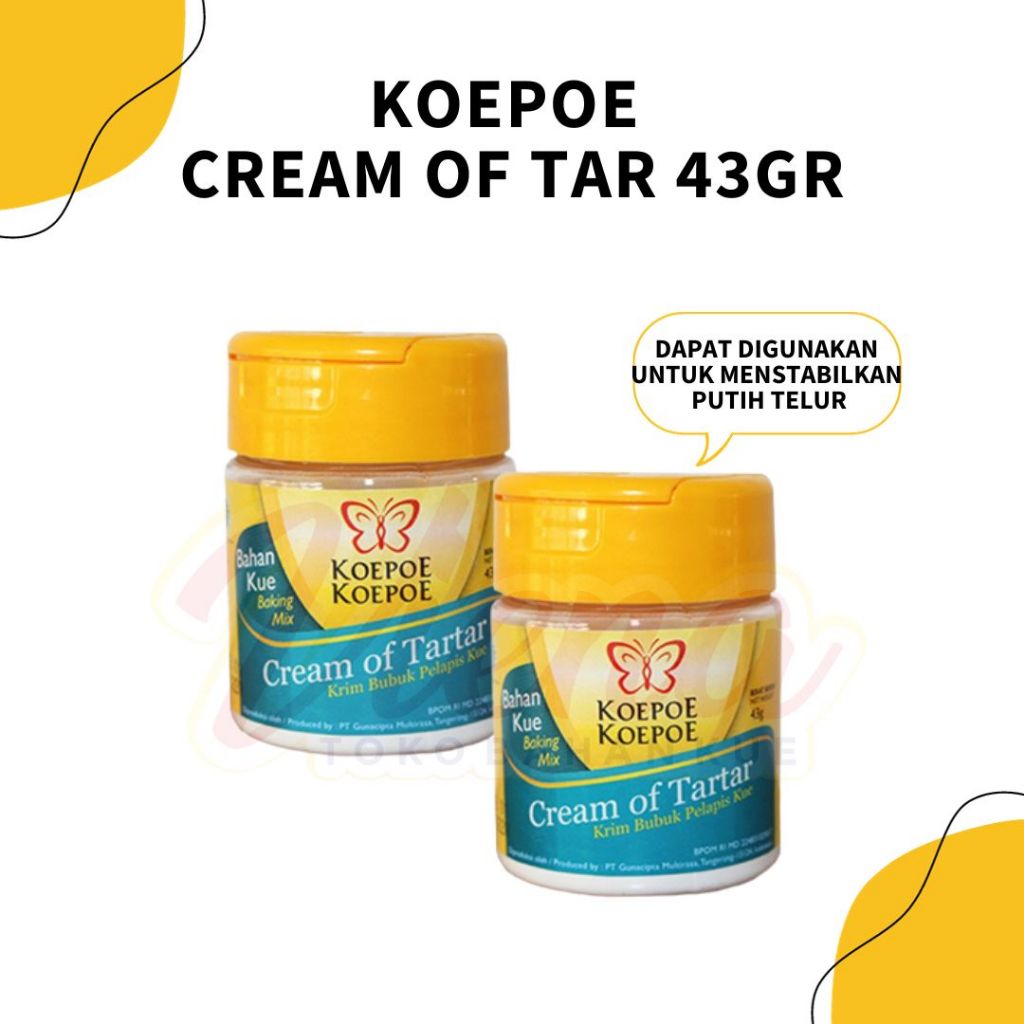 

Koepoe Cream of Tar 43gr / Krim Bubuk Pelapis Kue