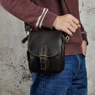 Tas Selempang Pria Kulit Asli Premium - Tas Kulit Asli Pria Selempang Original - Tas Kulit Pria