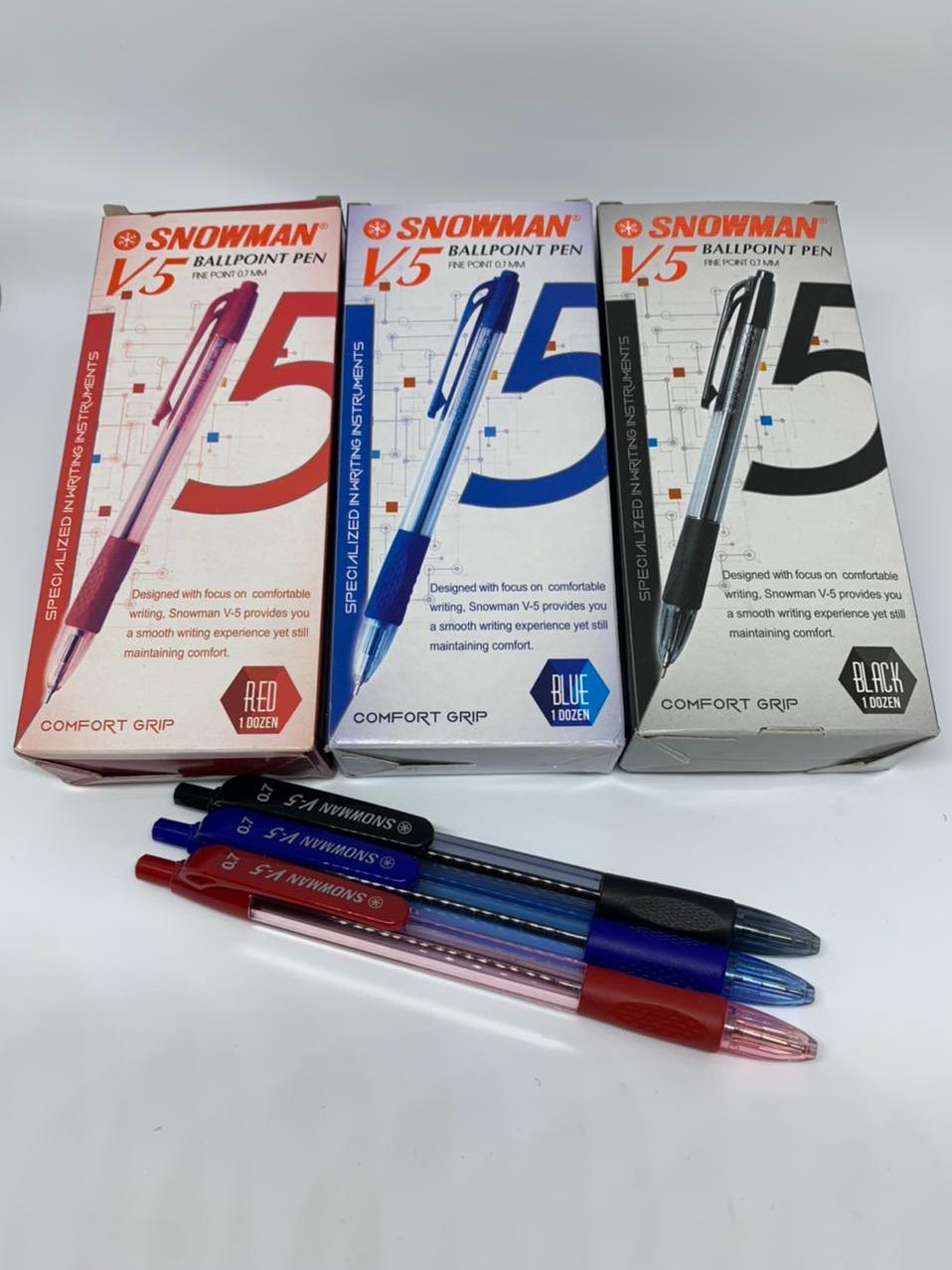 

Pulpen Snowman V-5 0.7mm / (1lusin/12pcs)