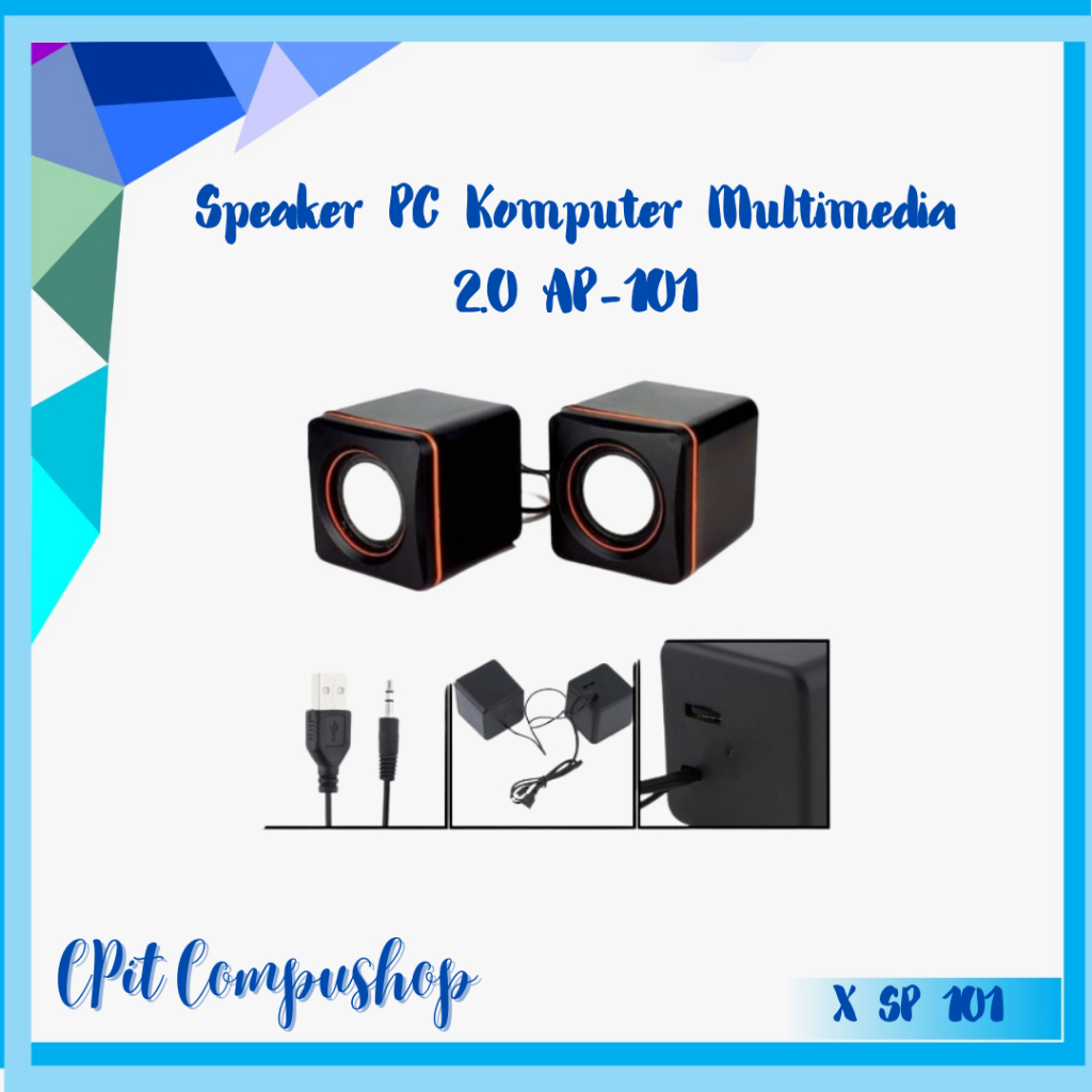 Speaker Salon Mini 2.0 Multimedia Model 101Z/ Speaker Salon Aktif AP101