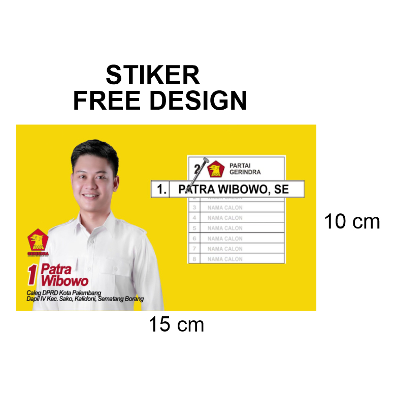 

Custom Stiker Caleg (+) Cutting 10 x 15 Cromo ND57582