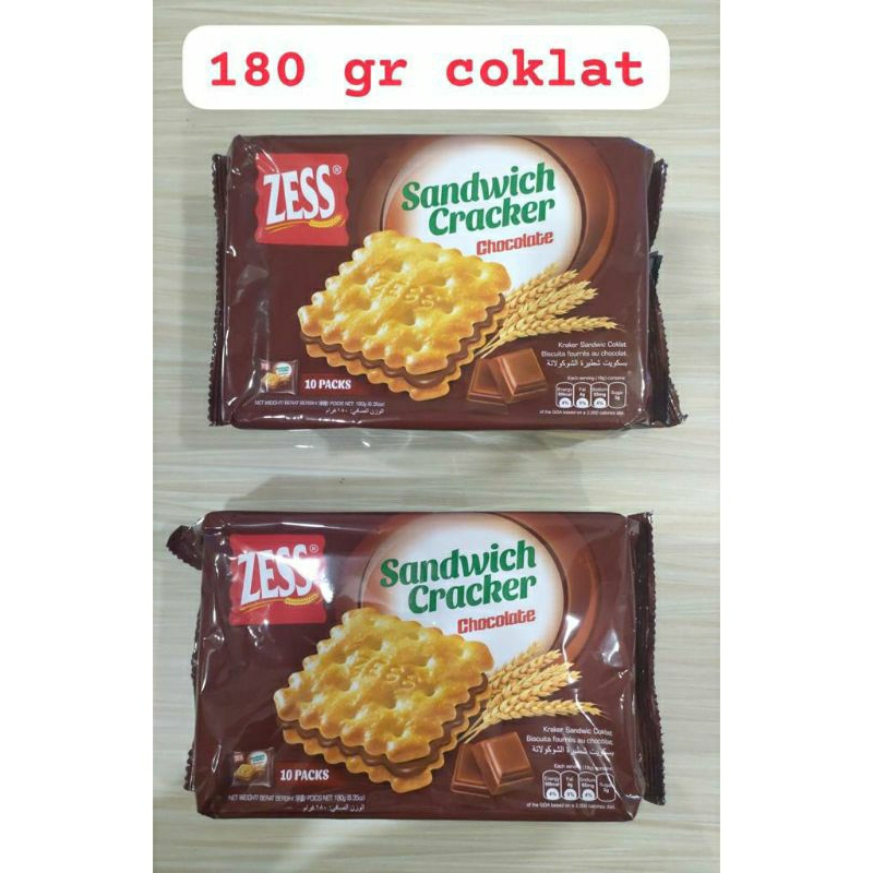 

ZESS SANDWICH CRACKER CHOCOLATE ISI 10 PACKS