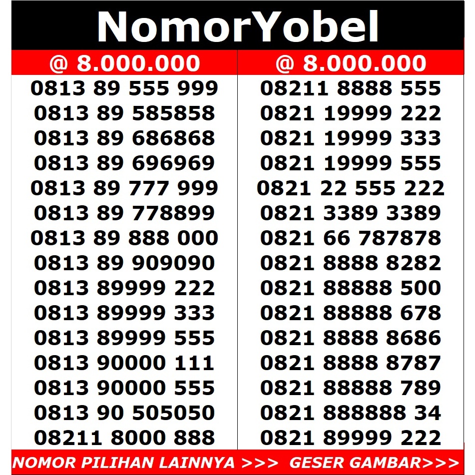 nomor cantik telkomsel simpati 4G 8000k-02
