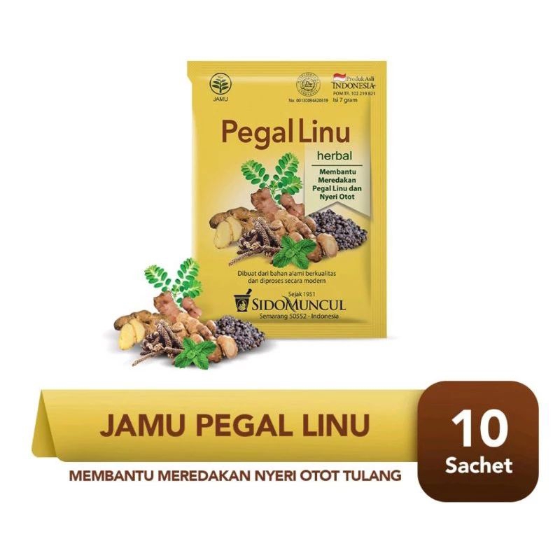 

jamu pegal linu 10s sidomuncul herbal serbuk