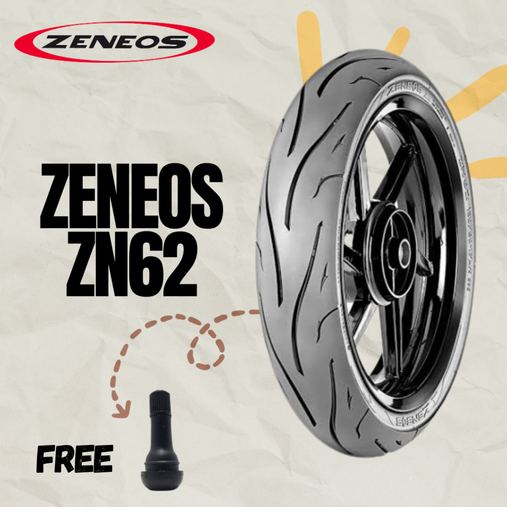 BAN ZENEOS ZN62 110/70-17 TUBELES BAN MOTOR VIXIO, TIGER, GSX150