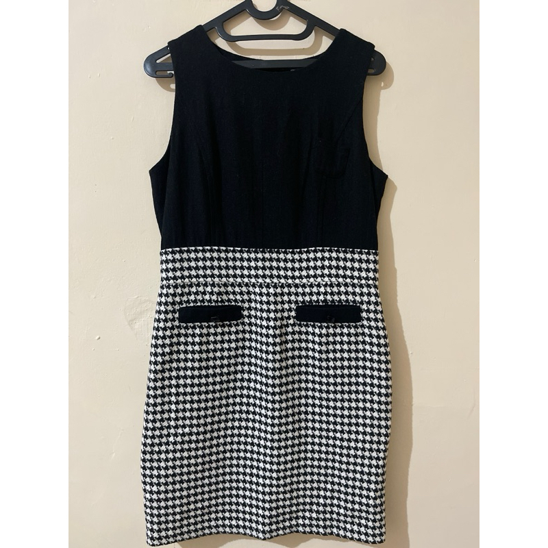 Dress Tweed houndstooth PL