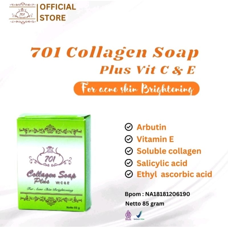 701 collagen soap plus for acne