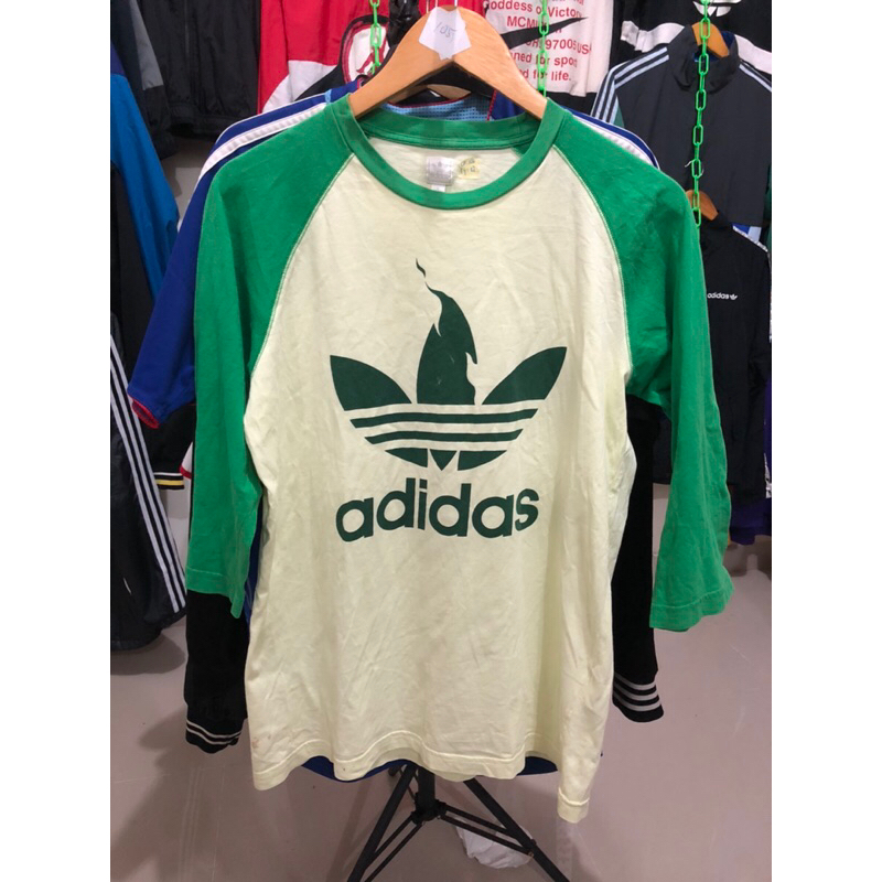 kaos adidas vintage trefoil t flame olympic barcelona 1992