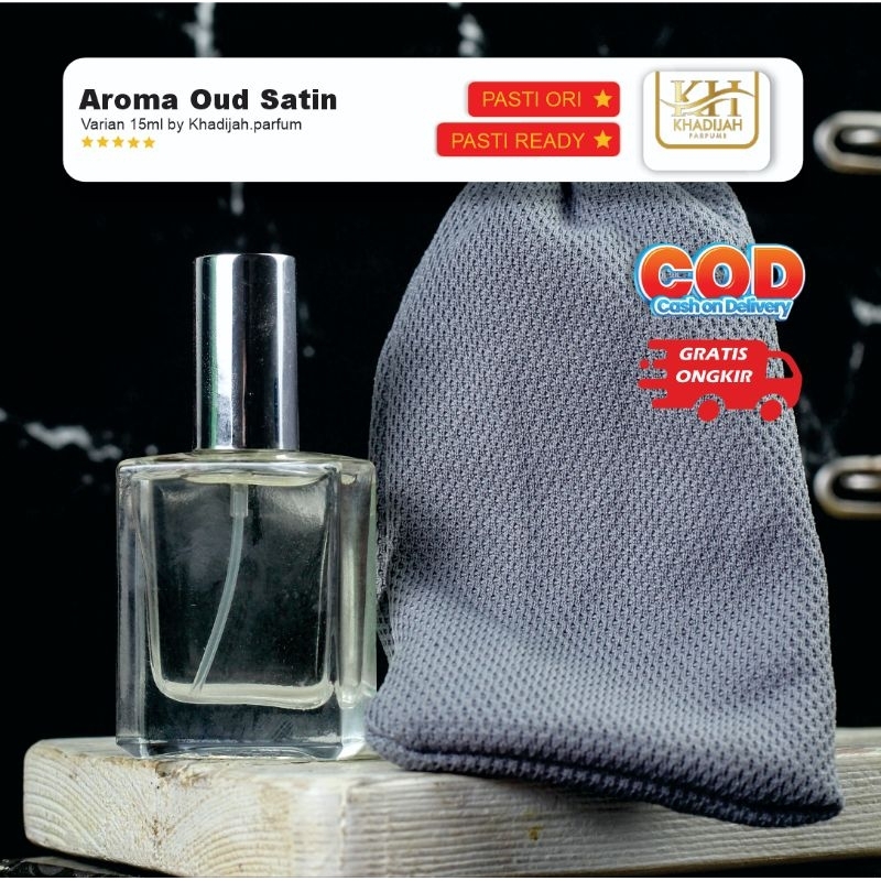 PARFUM AL HARAMAIN AROMA OUD SATIN 15ML-PARFUM ORIGINAL