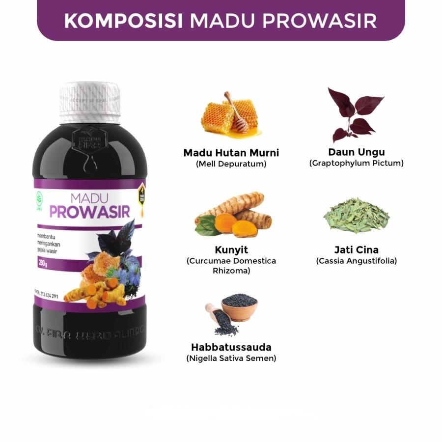 

ORIGINAL MADU PROWASIR 280gr - Membantu Atasi Ambeien dan Wasir