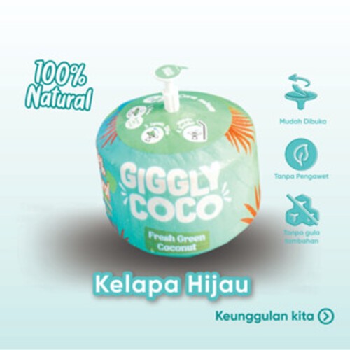 

Giggly Coco - Green Coco (Kelapa Hijau) isi 4 buah