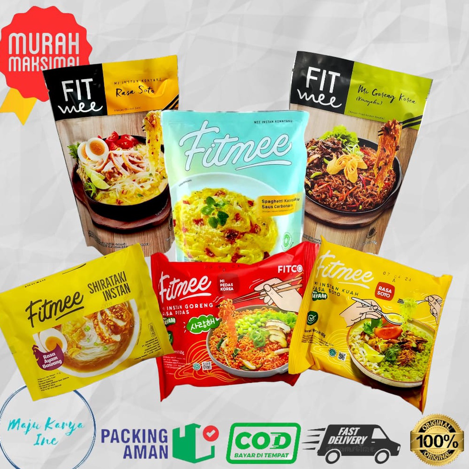 

Laris Fit Mee Mie Konyaku Shirataki Mie Goreng - Soto - Ayam Bawang Low Callories Hot Sale