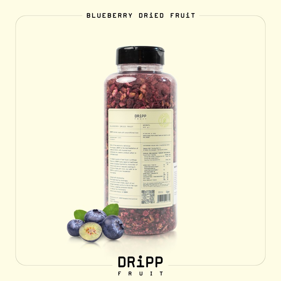 

DRiPP Dried Fruit Blueberry 100 gr Topping Minuman
