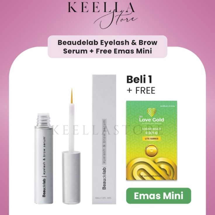 Best Seller Newlab BEAUDELAB EYELASH & BROW serum bulu mata dan alis melebatkan menumbuhkan beautyla