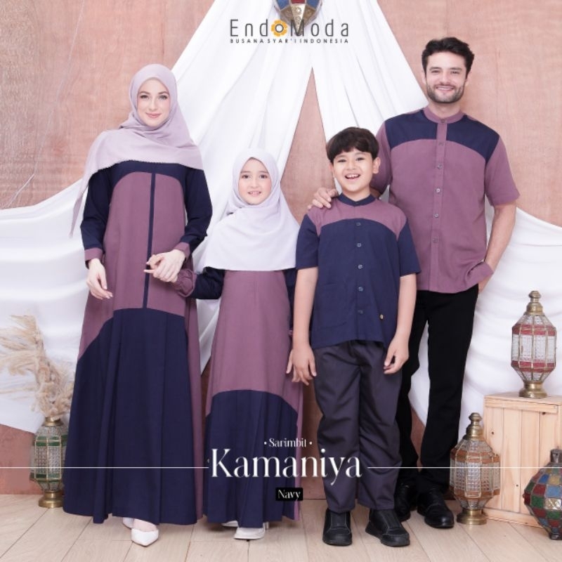 SARIMBIT KELUARGA ENDOMODA KAMANIYAH NAVY BY ENDOMODA ORI
