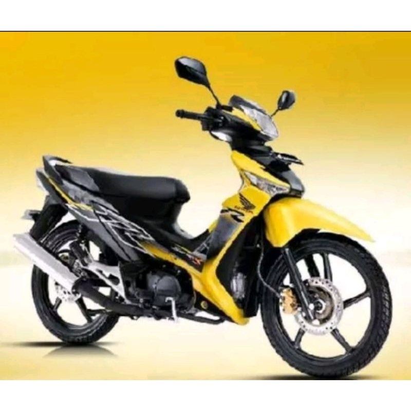 sayap luar honda supra x 125 new batman warna kuning