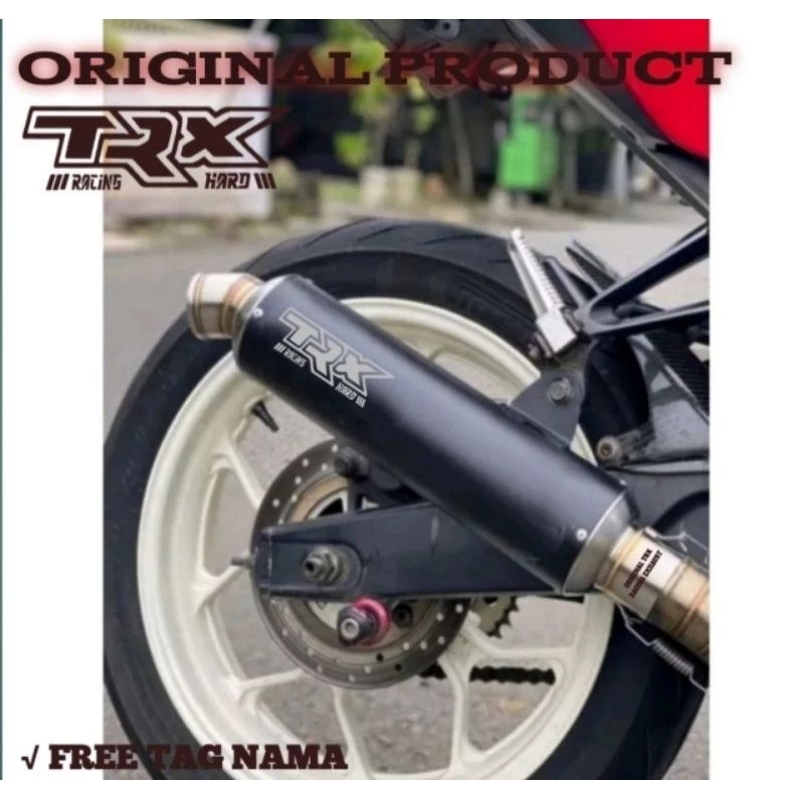 promo silincer original TRX RACING pdk jenong black doff