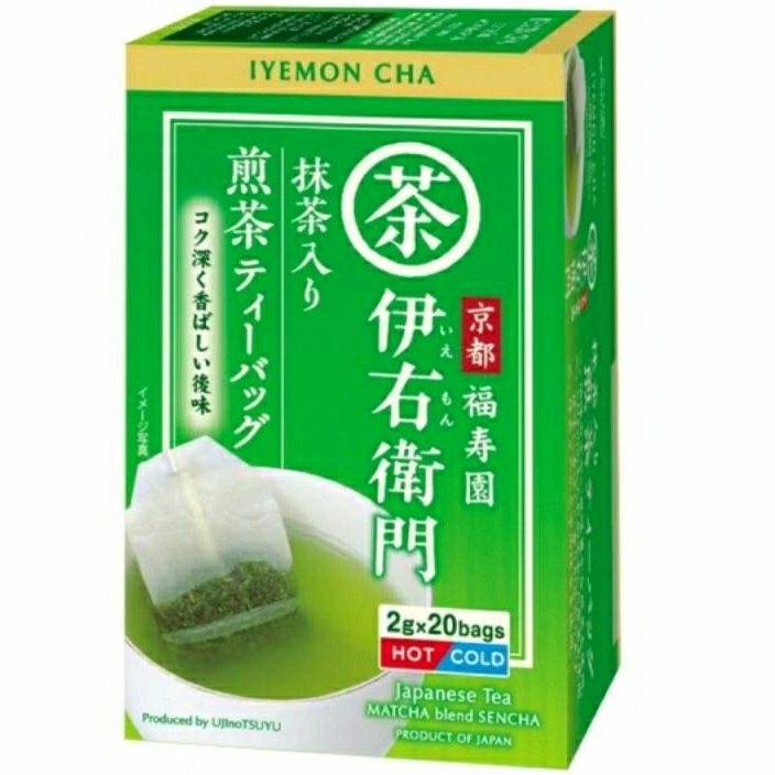 

IYEMON CHA Matcha Blend Sencha Japanese Tea 20 Teabags