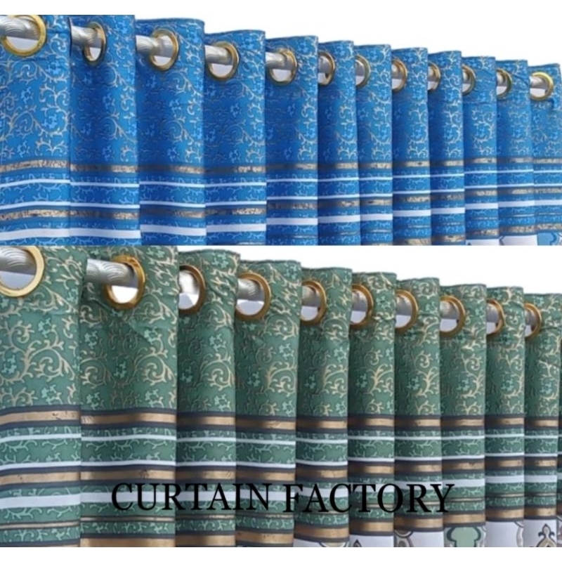 Gorden Poni Blackout Jendela Pintu Ruang Tamu Mewah Model Smokring